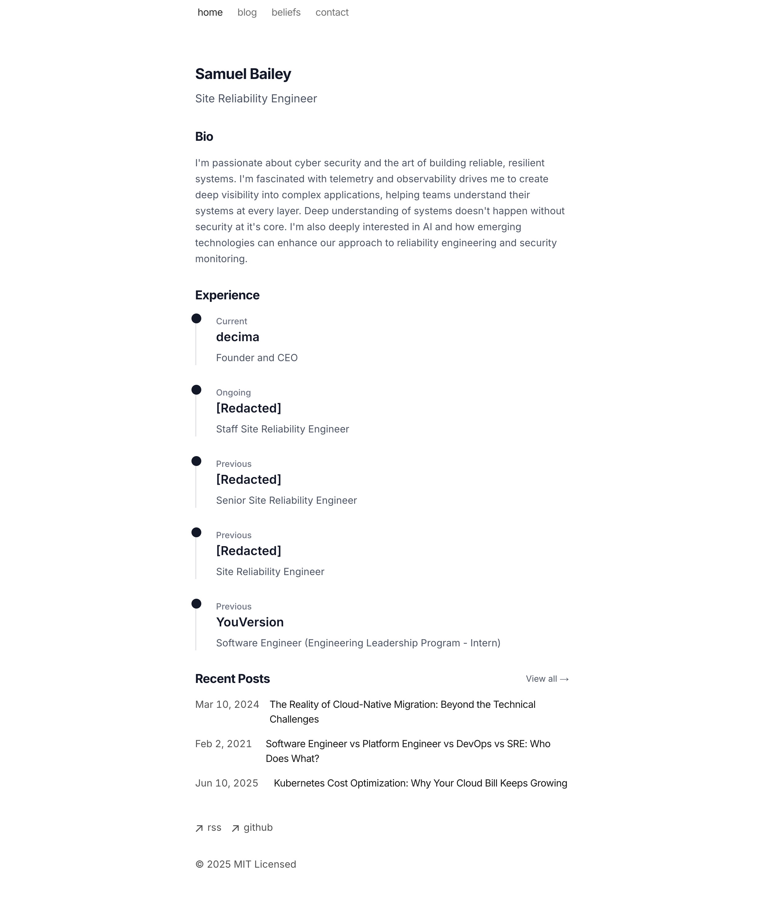 Samuel Bailey's Portfolio